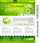 green eco vector website...