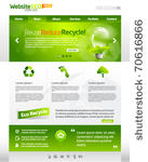 green eco vector website...