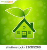 green house with leafs and bokeh