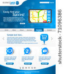 modern blue business website...