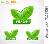 green leafs with fresh natural...