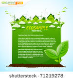green eco sample template with...