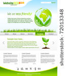 green eco earth web template...