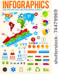 colorful infographic vector...