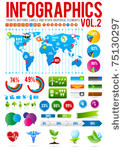 colorful infographic vector...