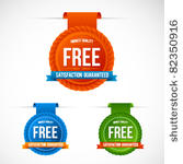 colorful modern badges and...