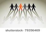 human figures in a row  ...