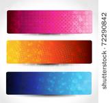 abstract colorful header set...