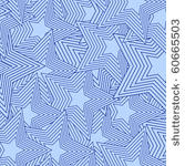 retro blue seamless star. vector
