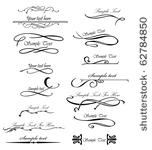set ornate design elements for...