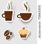 a set of stickers to advertise...