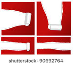 ripped paper set