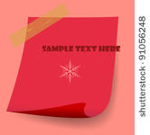 christmas sticky note