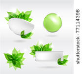 eco banners  vector illustration