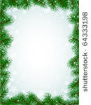 christmas fir branches...