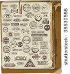 vector collection of grunge...