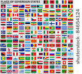 vector set of flags of world...
