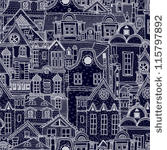 hand drawn seamless pattern...