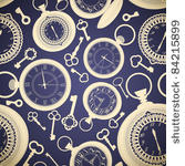 vintage seamless pattern with...