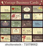vintage business cards...