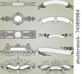 calligraphic design elements...