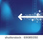 arrow background with place for ...