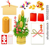 japanese new year icons