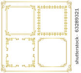 gold frame. set of gorgeous...