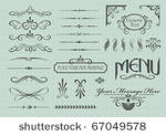 calligraphic design elements...