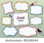various of vector frames design