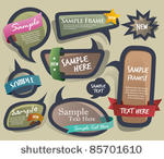 speech bubbles set