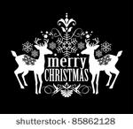 black and white christmas design