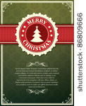 christmas background with label ...