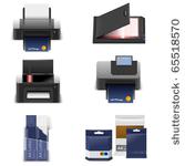 computer peripheral vector icon ...