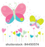 butterflies in heart garden