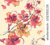 vector floral seamless pattern...