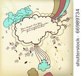 eps10 frame with colorful...