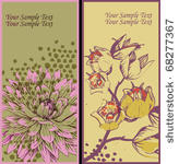 eps10 set of  2   hand drawn...