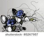 vector floral illustration of...