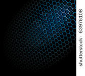 metal shine hexagon grid on...
