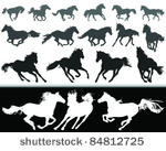 black and white silhouette of a ...