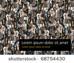 background with hundreds of...