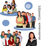 group of business and office...