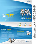 blue template for advertising...