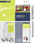 blue and yellow green template...