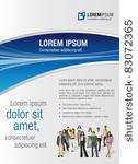 white and blue template for...