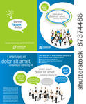 green and blue template for...