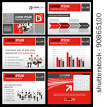 red and gray template for...