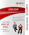 red and gray template for...