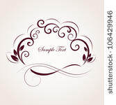 vintage floral frame. element...